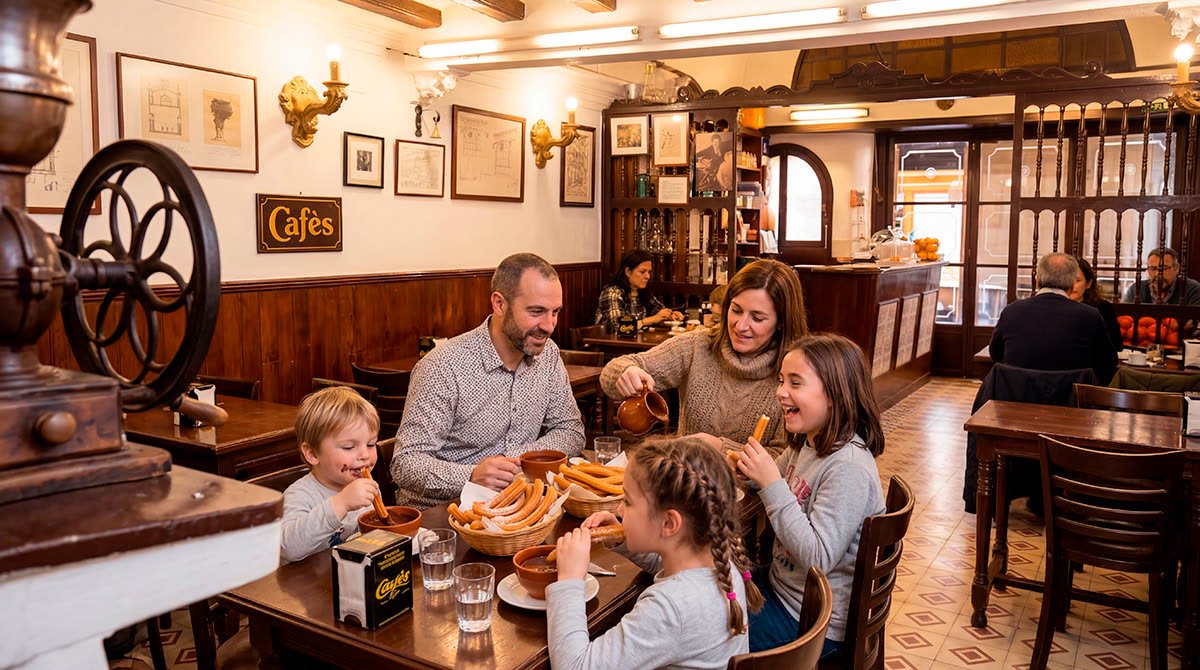 Private family walking tour through El Born neighbourhood, Barcelona